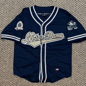 Notre Dame Fighting Irish Unisex’s Baseball Jersey Sewn Embroidered M Colosseum
